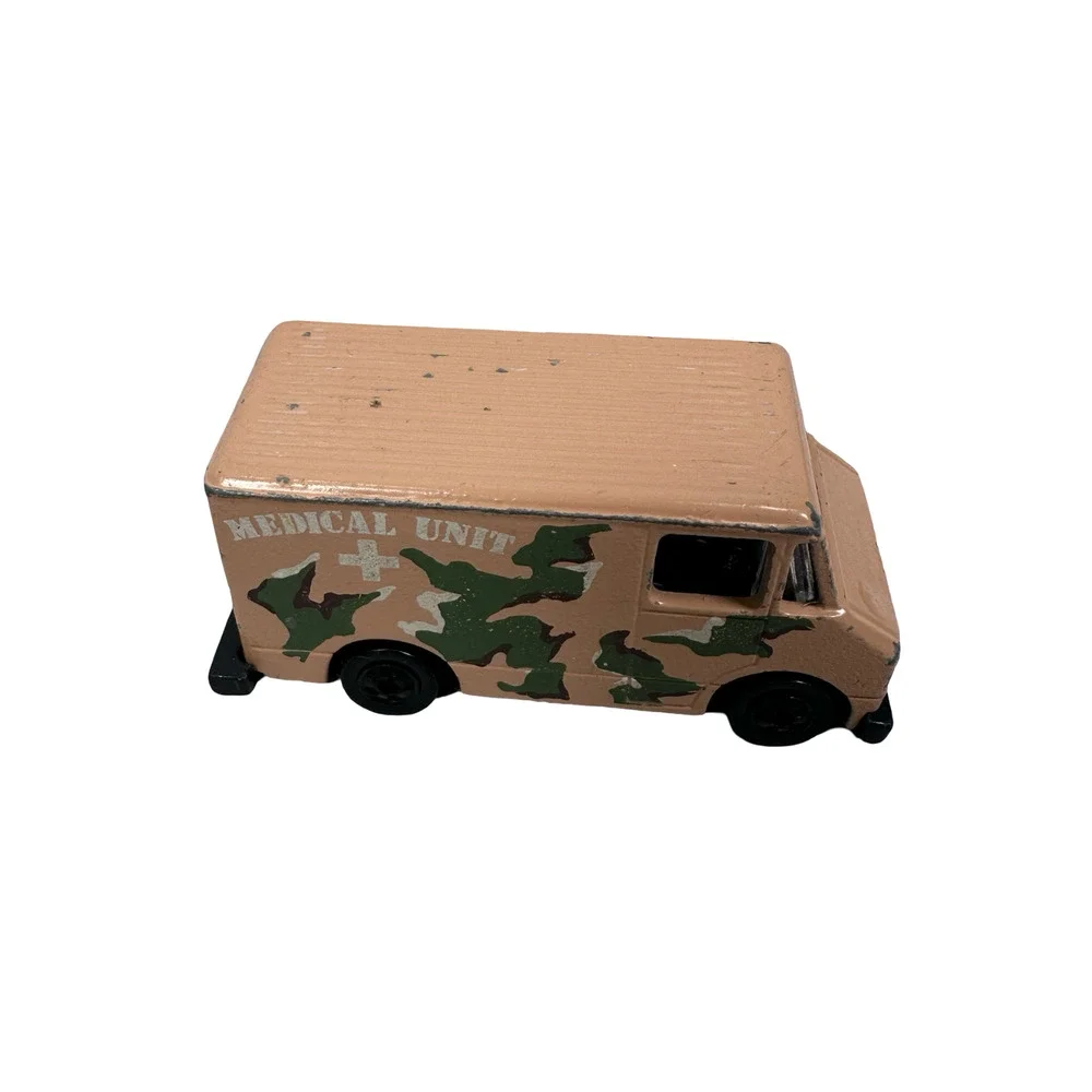 Vintage Hot Wheels Action Command Combat Medic Medical Unit Van 1976 Desert Camo
